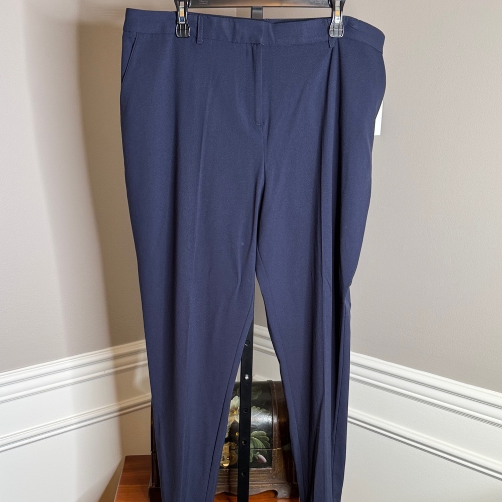 Tahari ASL Navy Dress Pants Size 18
